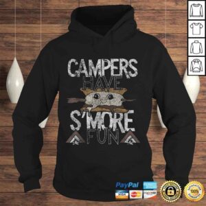 Hoodie Campers Have Smore Fun Campfire Camping Distressed Shirt