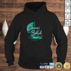 Hoodie Cannon Beach Oregon Sailboat Pullover Hoodie