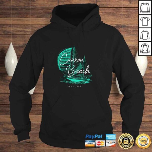 Cannon Beach Oregon Sailboat Pullover Hoodie - Image 4