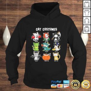 Hoodie Cat Halloween Costumes Shirt Funny Kitten Cat Lover TShirt