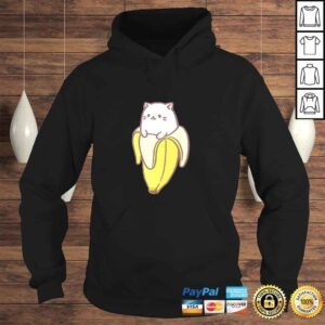 Hoodie Cat in Banana Tee TShirt