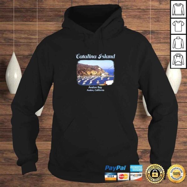 Catalina Island Avalon Bay California beach V-Neck T-Shirt - Image 4