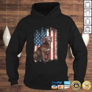 Hoodie Chesapeake Bay Retriever American Flag Shirt USA Dog TShirt