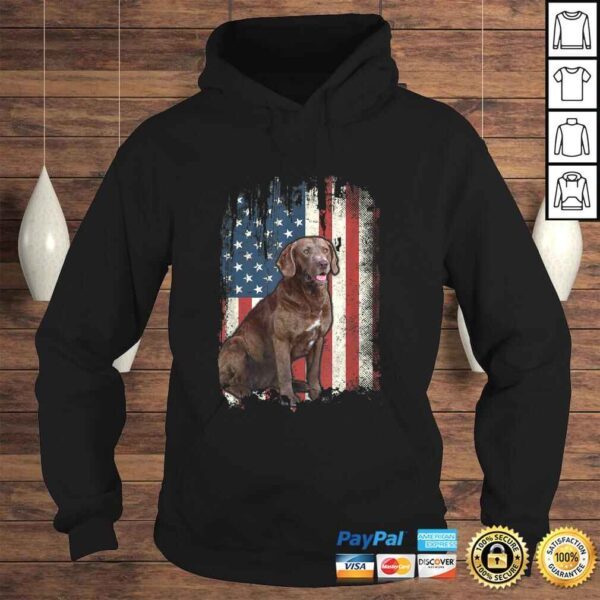 Chesapeake Bay Retriever American Flag Shirt USA Dog TShirt - Image 4