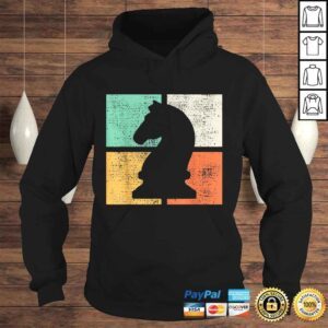 Hoodie Chessmen Player Gift Vintage Retro VNeck TShirt