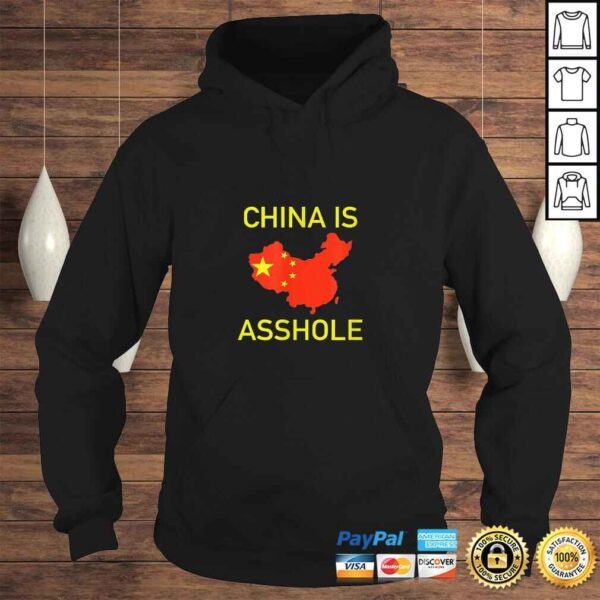 China is Asshole Chinese Flag Donald Trump Meme TShirt - Image 4