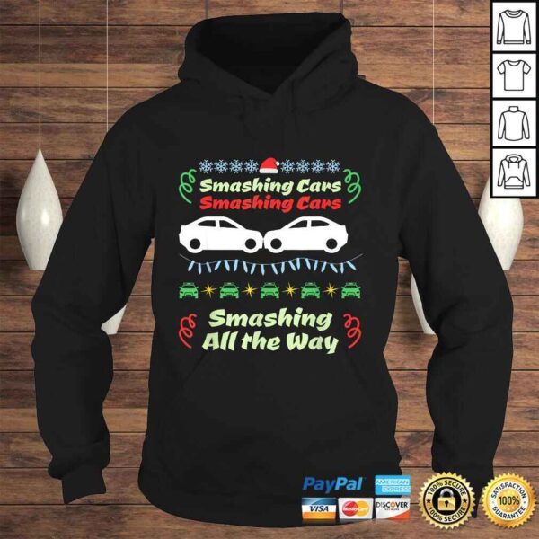 Christmas Ugly Sweater Demolition Derby Design TShirt - Image 4