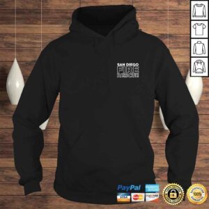 Hoodie City of San Diego Fire Rescue California Fireman TShirt