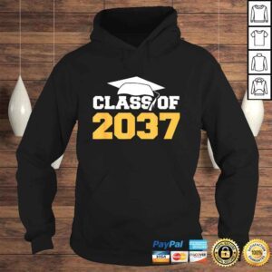 Hoodie Class Of 2037 Graduation Kindergarten School Tshirt