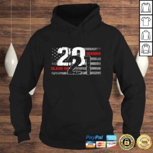 Hoodie Class of 2021 Distressed American Flag Seniors Shirt