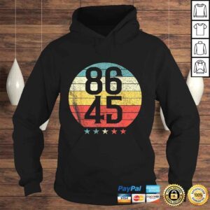 Hoodie Classic Retro Vintage Style 86 45 Anti Trump TShirt