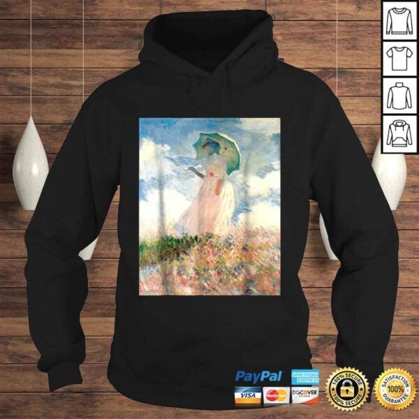 Claude Monet's Woman with a Parasol, Study Retro TShirt - Image 4