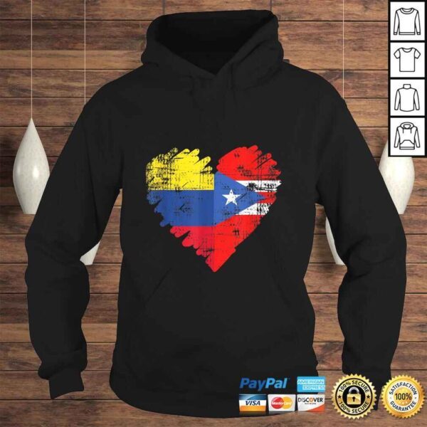 Colombia Puerto Rico Shirt Flag Heart Colombian Rican - Image 4