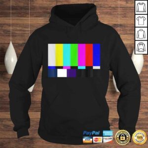 Hoodie Color Bars TV Test Pattern Shirt Television Color Broadc