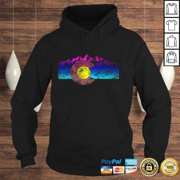 Colorado Flag Hoodie Colorful Rocky Mountains Version Pullover Hoodie - Image 4