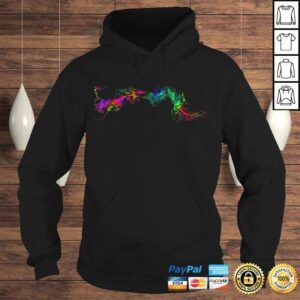 Hoodie Colorful Rainbow fractal abstract Pattern Shirt men women