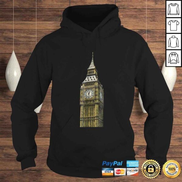 Cool Big Ben Image Shirt London Elizabeth Clock Tower Tee - Image 4