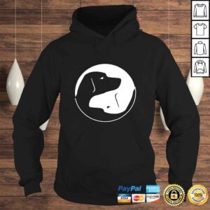 Hoodie Cool Yin Yang Dog Shirt Cute Labrador Tee White Ink