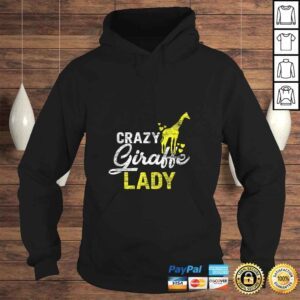 Hoodie Crazy Giraffe Lady Vintage Zoo Keeper Girls Women Giraffe Shirt