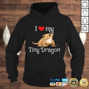 Hoodie Crested Gecko Tiny Dragon Gecko Lover Cute Crestie Lizard TShirt