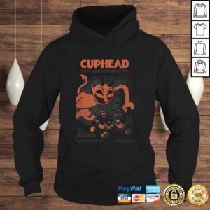 Hoodie Cuphead Mugman Running From The Devil Graphic TShirt