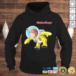 Hoodie Curious George Happy Astronaut PortraiTee Shirt