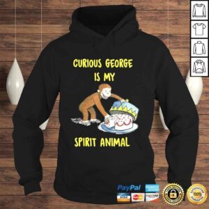 Hoodie Curious George My Spirit Animal Eating Cake Graphic Shirt