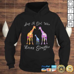 Hoodie Cute Floral Giraffe Animal Lover Gifts For Women Girls Shirt