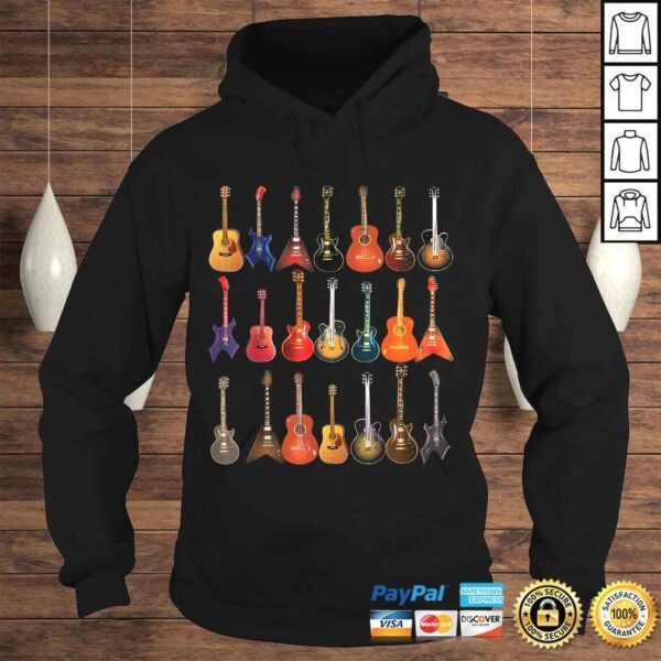 Cute Guitar Rock N Roll Musical Instruments Shirt Gift - Image 4