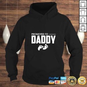 Hoodie Cute Promoted To Daddy Pregnancy Announcement Fatherhood Tee TShirt