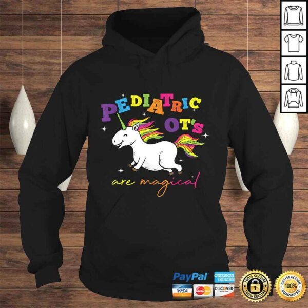 Cute Rainbow Unicorn Pediatric OT Occupational Therapy TShirt - Image 4