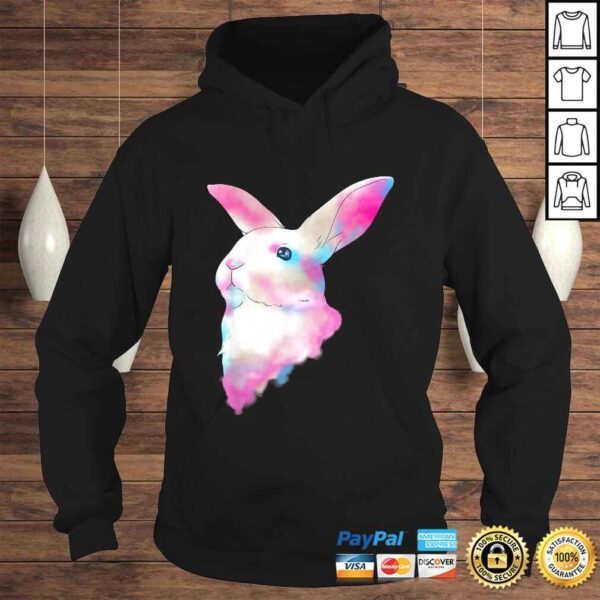 Cute Space Rainbow Gaussian Blur Rabbit Galactic Bunny TShirt - Image 4