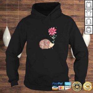 Hoodie Cute Vintage Hedgehog Flower ArShirt Gift