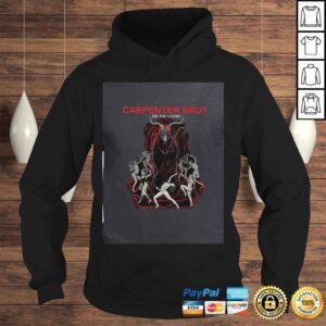 Hoodie DENGLIII Mens Carpenter Brut Art Black Tshirt