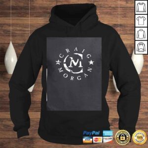 Hoodie DENGLIII Mens Craig Morgan Art Logo Black Shirt