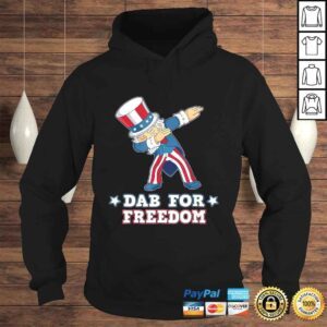 Hoodie Dab For Freedom Shirt Dabbing Uncle Sam 4th of July Shirt