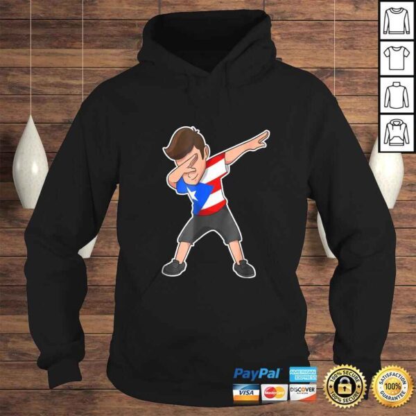 Dabbing Boy Puerto Rico Shirt Puerto Rican Flag Shirt - Image 4