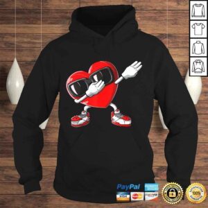 Hoodie Dabbing Heart Valentines Day Boys Kids Love Dab Dance Shirt