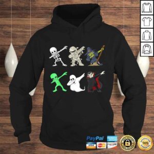 Hoodie Dabbing Skeleton And Monsters Halloween Dracula Boys Kids TShirt