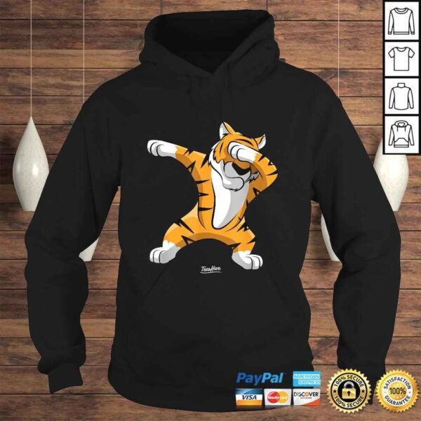 Dabbing Tiger Dab Tiger Safari Funny Tiger Animal Gift TShirt - Image 4