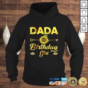 Hoodie Dada Of The Birthday Girl Shirt Dad Sunflower Gift Top