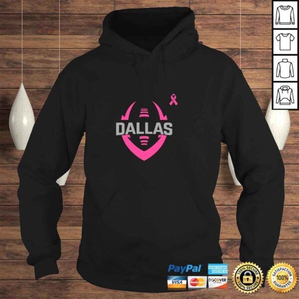 Dallas Football Breast Cancer Awareness Hoodie Top - Image 4