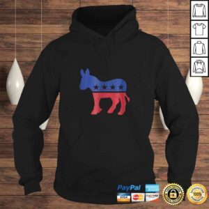 Hoodie Democrat Donkey Shirt Vintage Look Democratic SupporTShirt