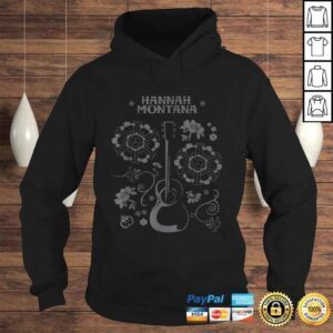 Hoodie Disney Channel Hannah Montana Floral Guitar Tee Shirt