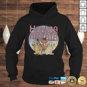 Hoodie Disney Lion King Retro Hakuna Matata Simba And Friends VNeck TShirt