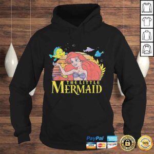 Hoodie Disney Little Mermaid Ariel Flounder Logo Graphic Shirt C1 TShirt