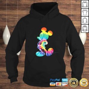 Hoodie Disney Mickey Mouse Rainbow Tie Dye TShirt