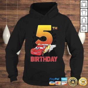 Hoodie Disney Pixar Cars Lightning McQueen 5th Birthday Peel OuTShirt