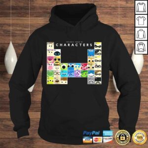 Hoodie Disney Pixar Movie Characters Periodic Table Graphic Shirt