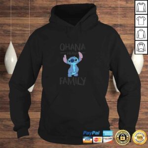 Hoodie Disney Stitch Ohana Means Family Pullover Hoodie